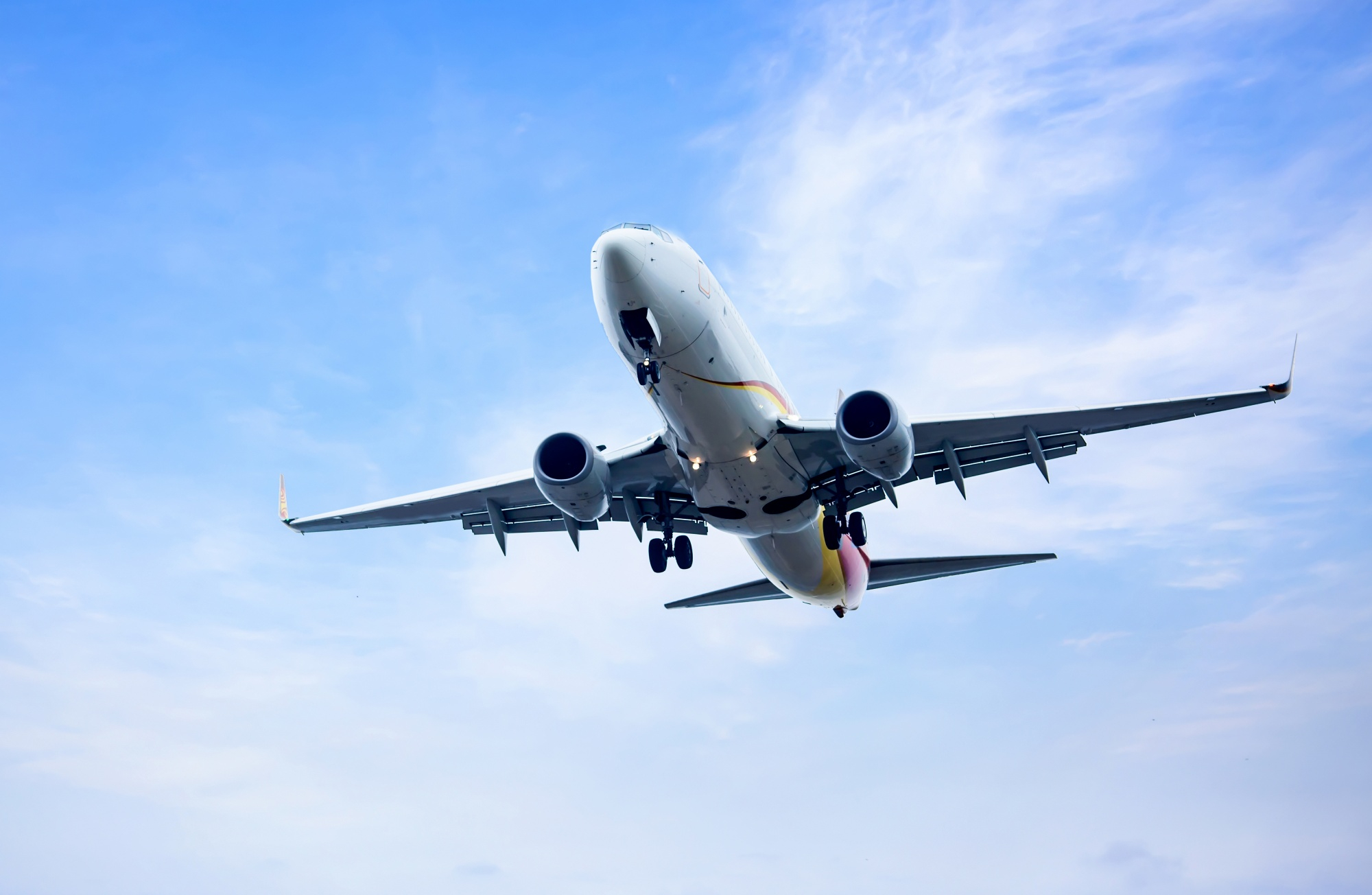 Ett flygplan i luften